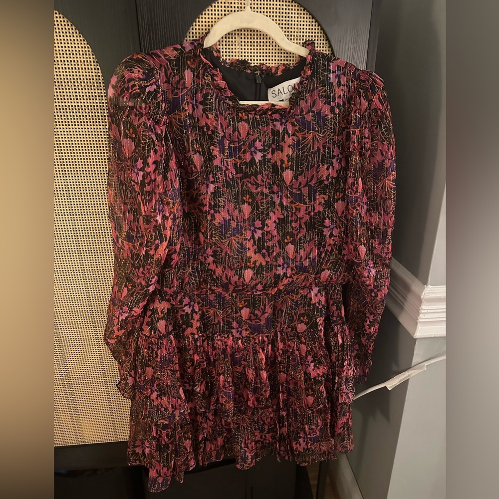 SALONI Multicolor Textured Dress Size 10